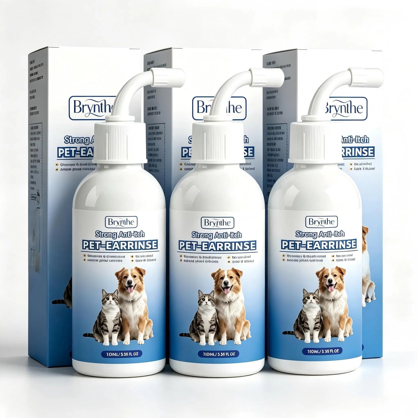Gentle Pet Ear Wash for Dogs & Cats β Odor-Free Cleaning Solution for Healthy, Itch-Free Ears