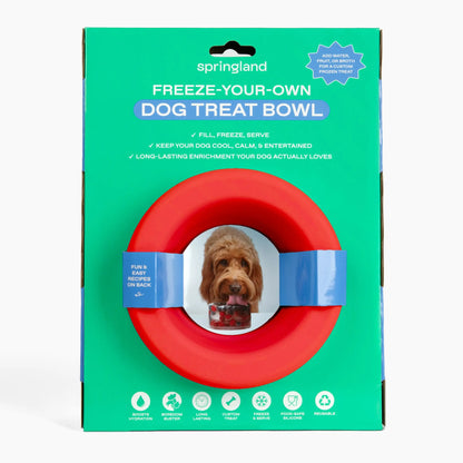 Freeze-Your-Own Dog Treat Bowl – Silicone DIY Frozen Enrichment Bowl for Boredom Relief, Crate Time & Hot Days, Dishwasher Safe