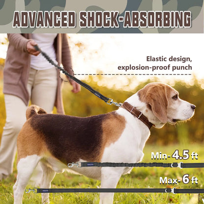 Auroth Tactical Dog Harness & 6FT Leash Set – No-Pull Training Vest with MOLLE Gear System, Heavy Duty for Small to Large Dogs, Camo