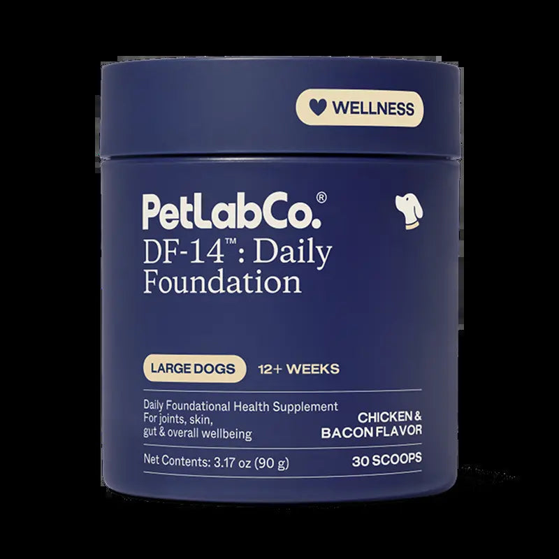PetLabCo DF-14 Daily Foundation – 14-in-1 Dog Supplement Powder for Gut, Joint, Heart, Skin & Immune Health, Bacon Flavor