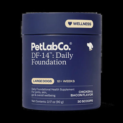 PetLabCo DF-14 Daily Foundation – 14-in-1 Dog Supplement Powder for Gut, Joint, Heart, Skin & Immune Health, Bacon Flavor