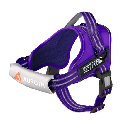 Auroth No-Pull Dog Harness – Soft Padded Reflective Vest with Adjustable Fit, Easy On/Off, Fits Small, Medium & Large Dogs