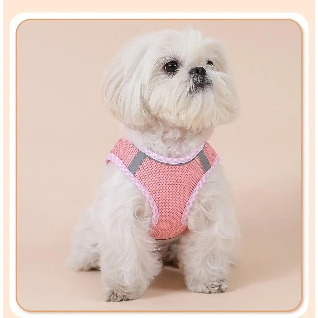 Step-In Dog Harness & Leash Set – Reflective No-Pull Mesh Harness, Adjustable & Lightweight for Small, Medium & Large Dogs