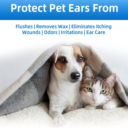 Gentle Pet Ear Wash for Dogs & Cats – Odor-Free Cleaning Solution for Healthy, Itch-Free Ears