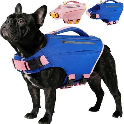 Kuoser Dog Life Jacket – High Buoyancy Reflective Pet Life Vest with Rescue Handle, Adjustable for Small, Medium & Large Dogs, Swimming & Boating