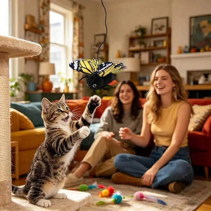 Electric Interactive Cat Toy – USB Rechargeable 300mAh, Indoor & Outdoor Play for Small, Medium & Large Cats and Kittens