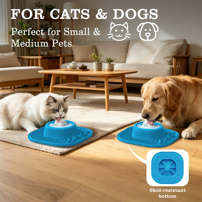 Pawlove Dog Slow Feeder Bowl – Anti-Slip Ball-In Liquid Feeder for Bone Broth, Yogurt & Anxiety Relief, Food-Grade, Dishwasher Safe