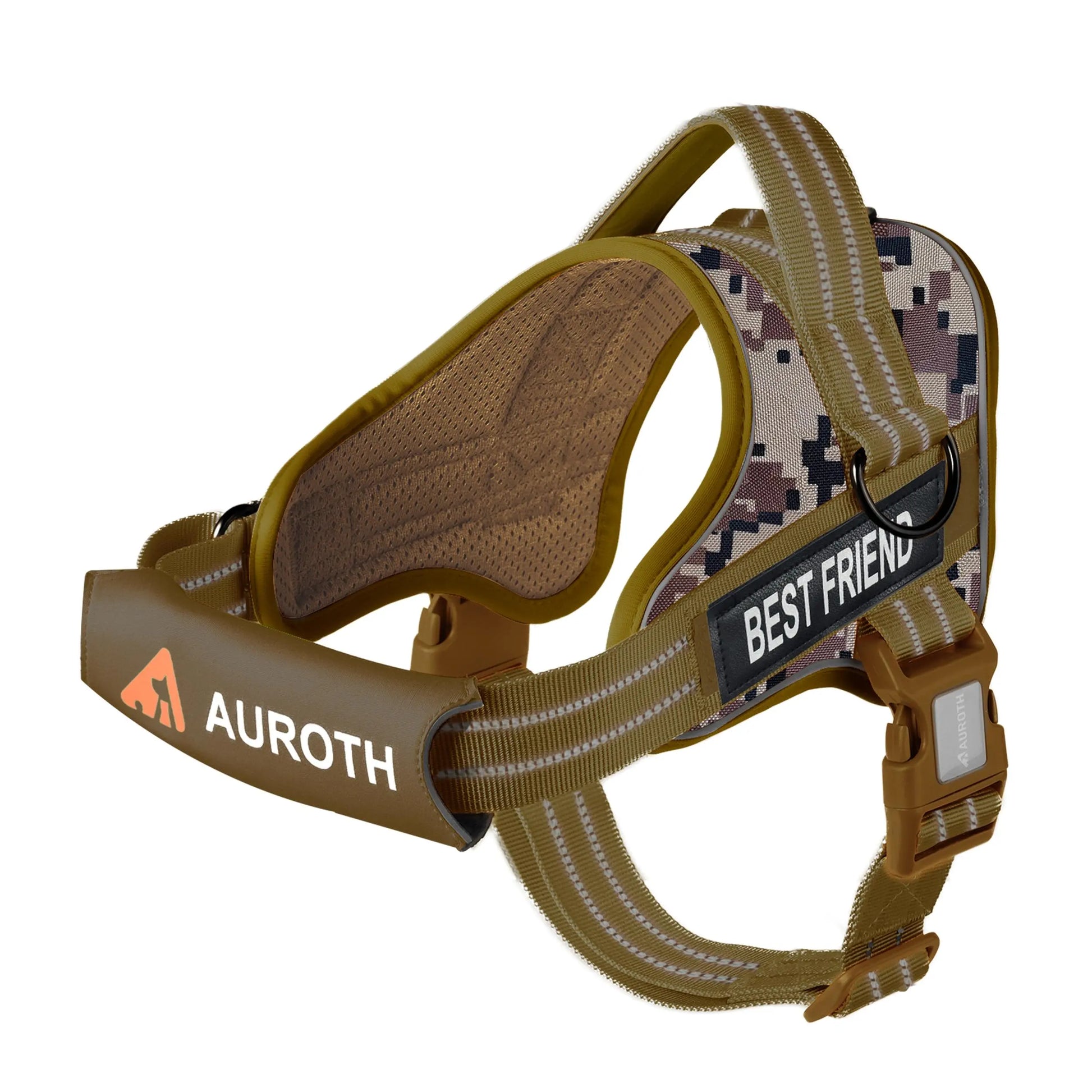 Auroth No-Pull Dog Harness – Soft Padded Reflective Vest with Adjustable Fit, Easy On/Off, Fits Small, Medium & Large Dogs