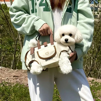 Portable Pet Carrier Bag for Dogs & Cats – Breathable Crossbody Travel Bag with Adjustable Strap, Lightweight & Multi-Pocket