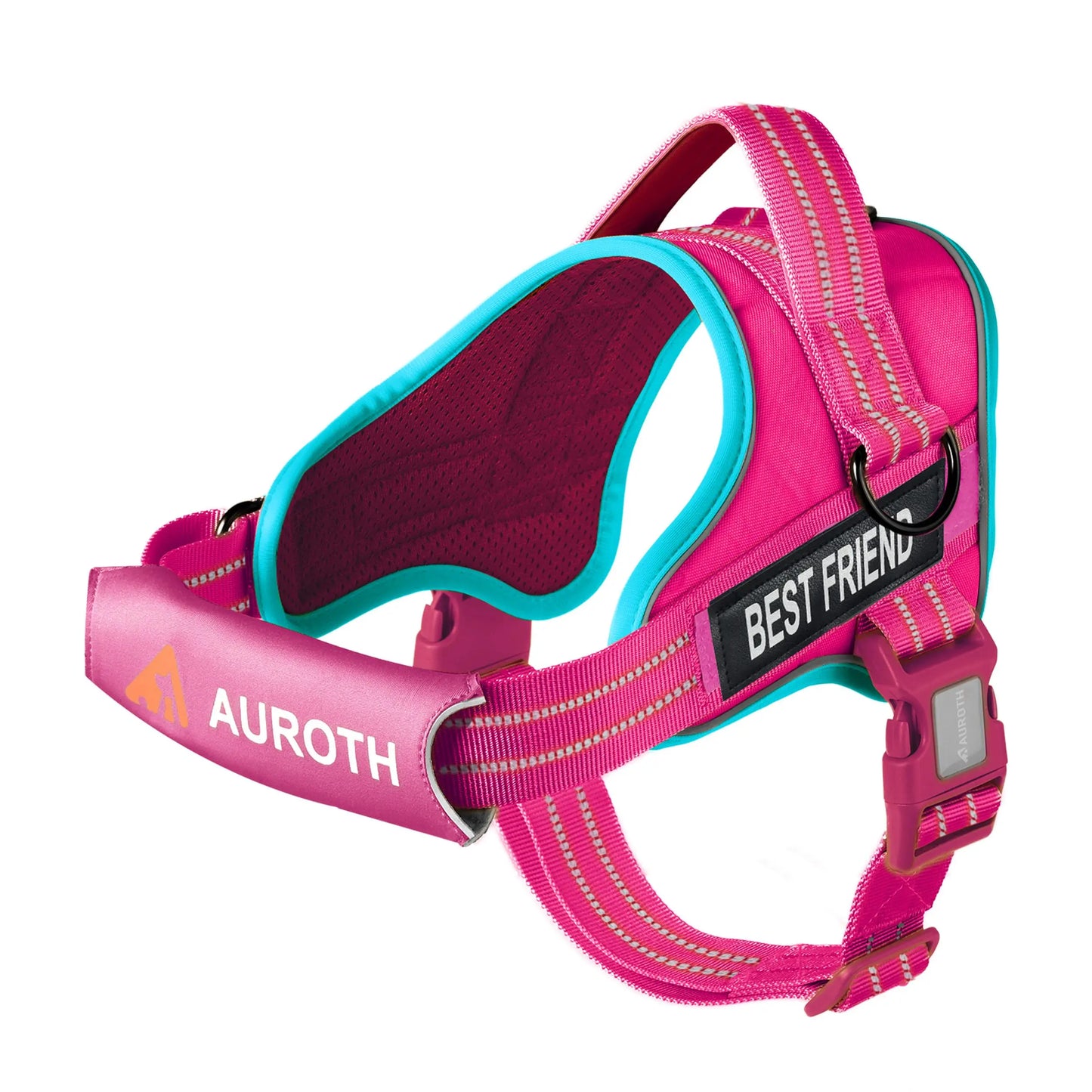 Auroth No-Pull Dog Harness – Soft Padded Reflective Vest with Adjustable Fit, Easy On/Off, Fits Small, Medium & Large Dogs