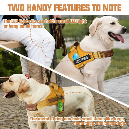 Auroth No-Pull Dog Harness – Soft Padded Reflective Vest with Adjustable Fit, Easy On/Off, Fits Small, Medium & Large Dogs