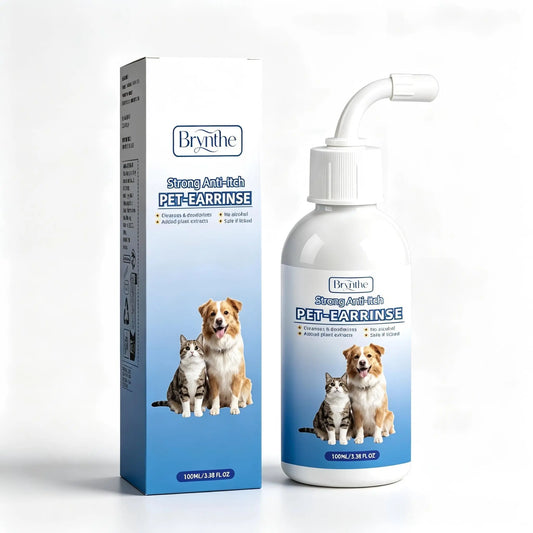 Gentle Pet Ear Wash for Dogs & Cats – Odor-Free Cleaning Solution for Healthy, Itch-Free Ears