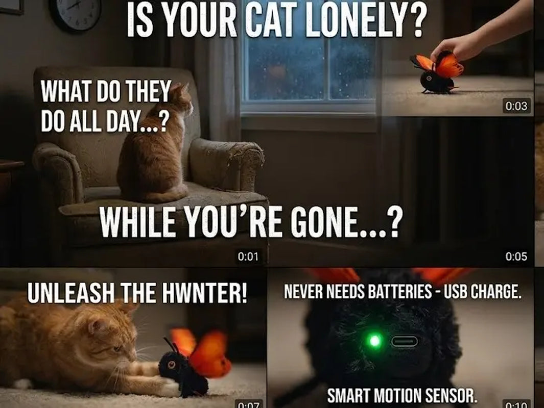 Electric Interactive Cat Toy – USB Rechargeable 300mAh, Indoor & Outdoor Play for Small, Medium & Large Cats and Kittens