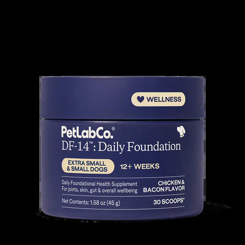 PetLabCo DF-14 Daily Foundation – 14-in-1 Dog Supplement Powder for Gut, Joint, Heart, Skin & Immune Health, Bacon Flavor