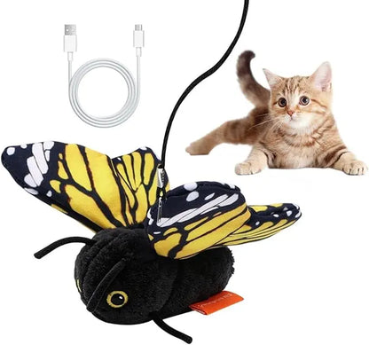Electric Interactive Cat Toy – USB Rechargeable 300mAh, Indoor & Outdoor Play for Small, Medium & Large Cats and Kittens