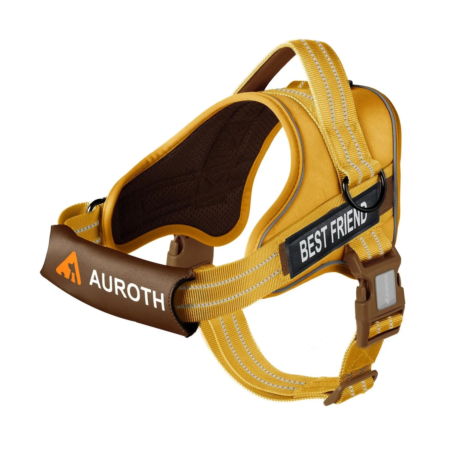 Auroth No-Pull Dog Harness – Soft Padded Reflective Vest with Adjustable Fit, Easy On/Off, Fits Small, Medium & Large Dogs