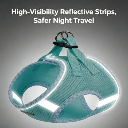 Step-In Dog Harness & Leash Set – Reflective No-Pull Mesh Harness, Adjustable & Lightweight for Small, Medium & Large Dogs